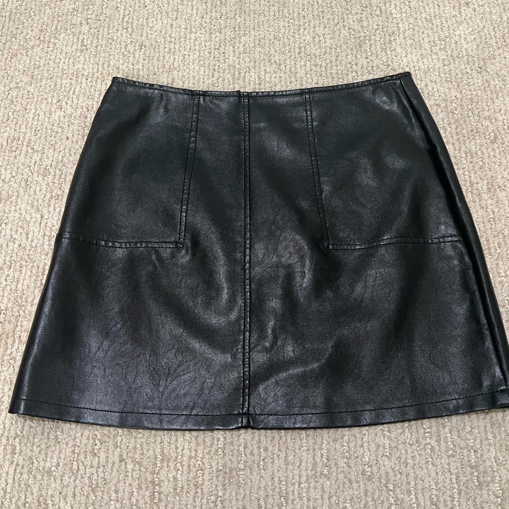Black LF leather skirt